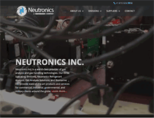 Tablet Screenshot of neutronicsinc.com